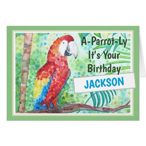 Funny Bird Personalized Bird_day Card