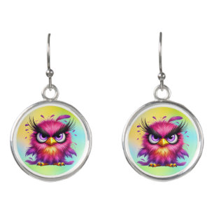 Funny Bird sublimation clipart Earrings
