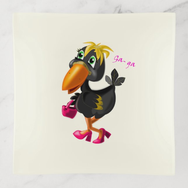 Funny Bird Trinket Tray (Front)