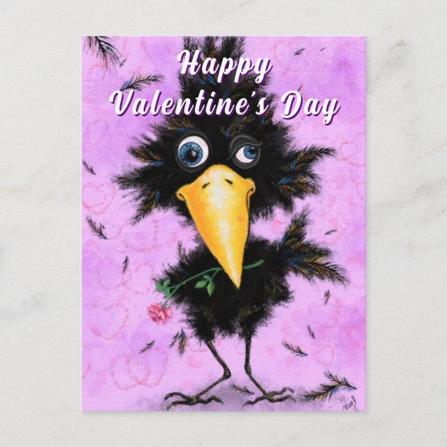 Funny Bird Valentine's Day Card (Front)