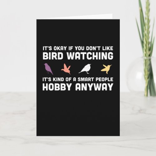 Funny Bird Watching Gift for Birding Card