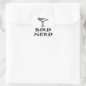 Funny Birder Birding Bird Nerd Ornithology Square Sticker | Zazzle