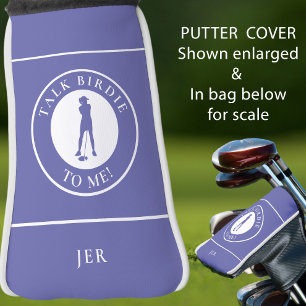 Funny Birdie Golf Saying Female Custom Monogram Head Cover