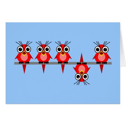 funny birds cards (Front Horizontal)