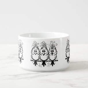 Funny Birds Cartoon-56456 Bowl