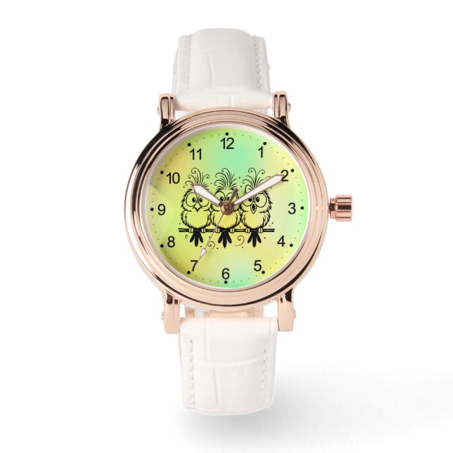 Funny Birds Cartoon-56456 Watch (Front)