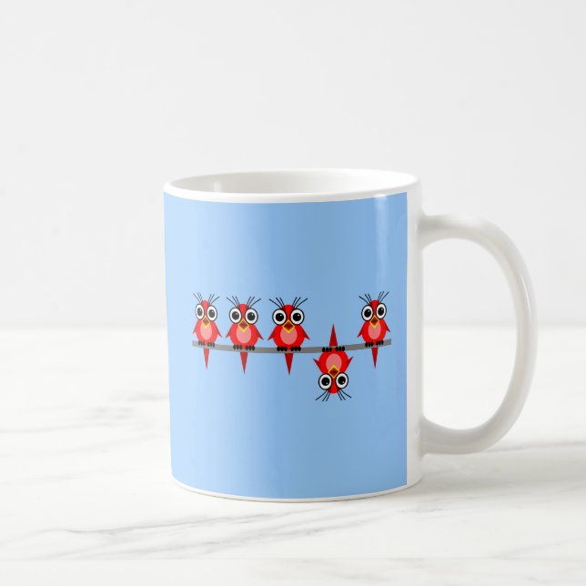 funny birds coffee mug (Right)