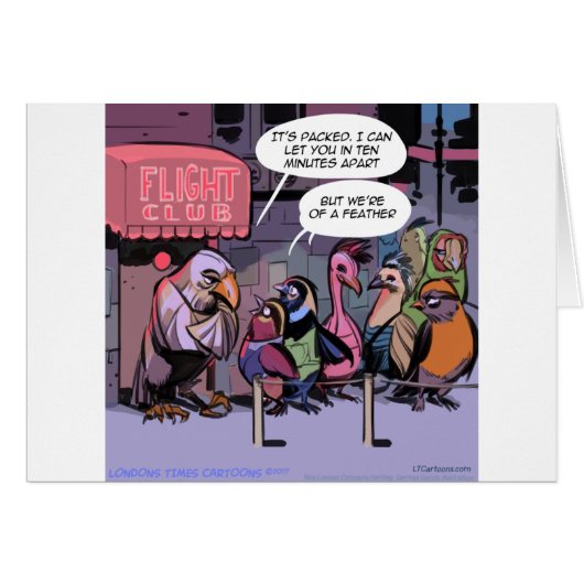 Funny Birds Of A Feather Cards (Front Horizontal)