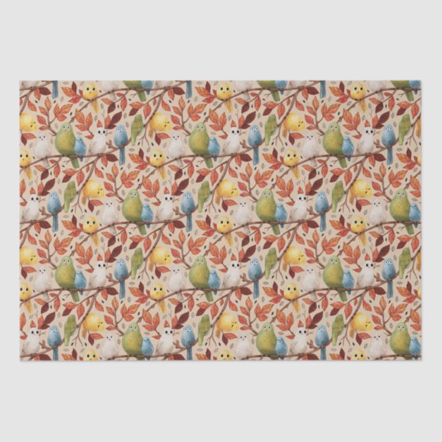 Funny Birds (Sapling) Tissue Paper (Front)