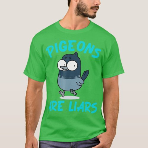 Funny Birds Spies Bird Lovers Pigeons Are Liars  T_Shirt