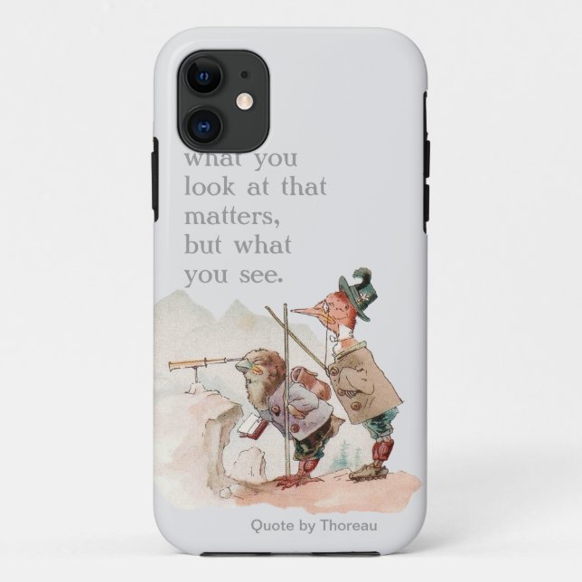 Funny Birds with Motivational Quote Case-Mate iPhone Case (Back)