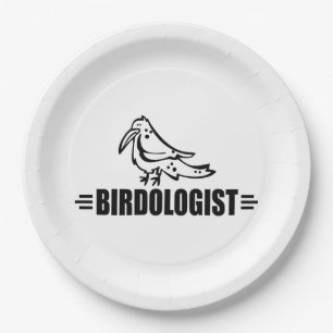 Funny Birdwatcher's Paper Plates
