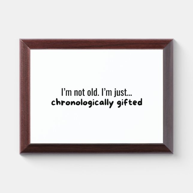 Funny Birthday Award Plaque (Horizontal)
