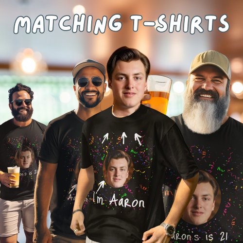 matching t-shirts for a 21st birthday