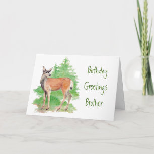 Funny Birthday Brother,Someone Deer to my Heart Card