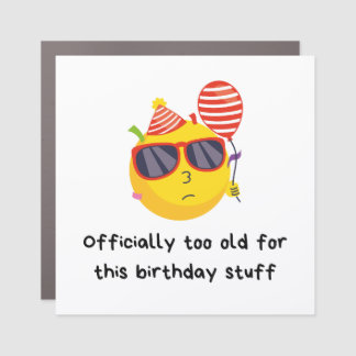 Funny Birthday Car Magnet
