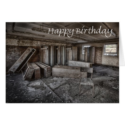 Funny birthday card (Front Horizontal)
