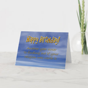 Funny birthday card