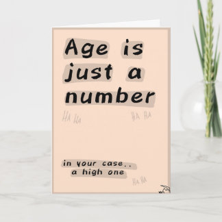 Funny birthday card
