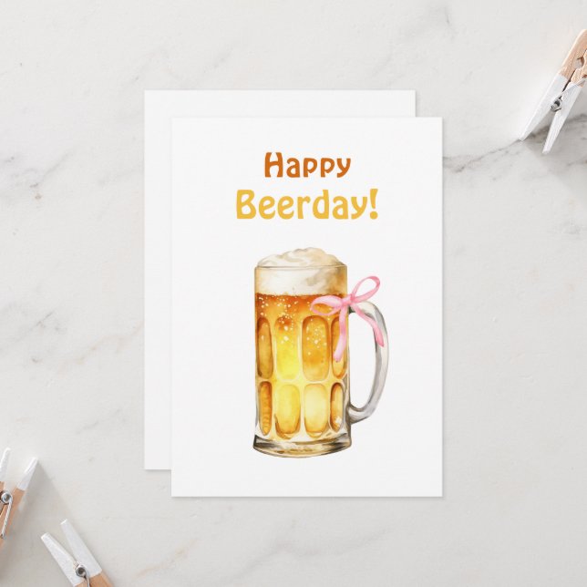 Funny birthday card (Front/Back In Situ)