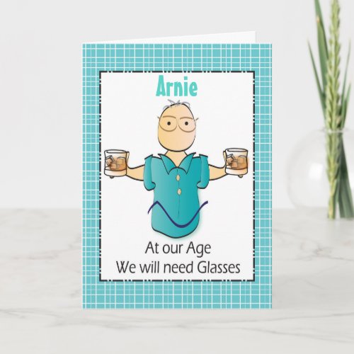 Funny Birthday Card Any Age for Man