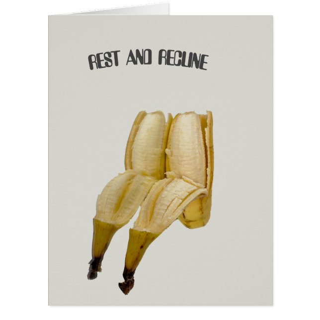 FUNNY BIRTHDAY CARD BANANA GREETING humorous (Front)