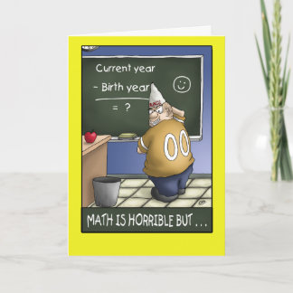 Funny Birthday Card: Birthday Math 2 Card