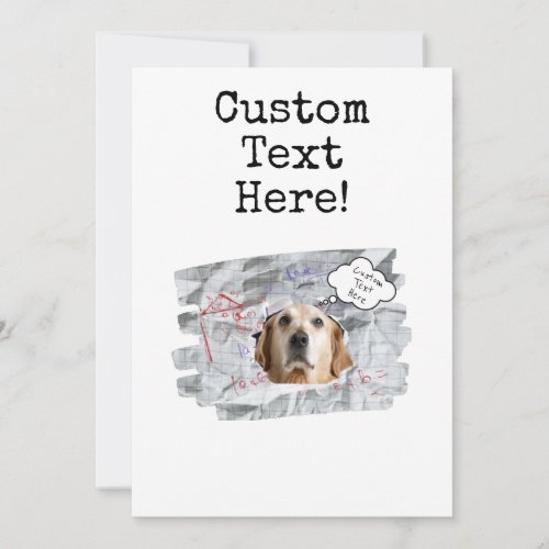 Funny Birthday Card Customize The Photo and Text Invitation