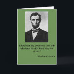 Funny birthday card featuring Abe Lincoln<br><div class="desc">Have a friend or relative who's nice -- but a little naughty? This card helps you wish them Happy Birthday -- with the help of one of America's favorite presidents!</div>