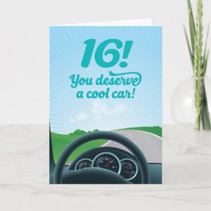 Funny Birthday Card For 16-Year Old