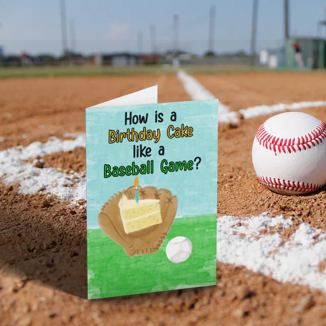 Funny Birthday Card For Baseball Players And Fans Zazzle Funny Birthday Card For Baseball Players And Fans Zazzle