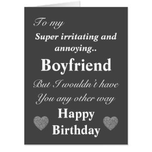 Funny birthday card for boyfriend