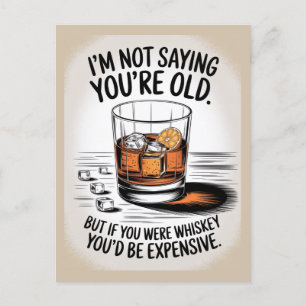 Funny Birthday Card for Dad Grandpa Whiskey Papa