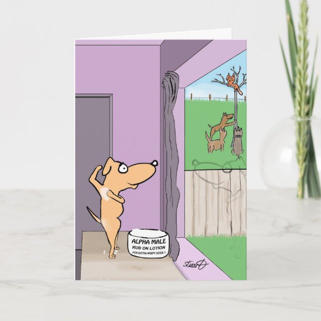 Funny Birthday Card for dog lovers (Front)