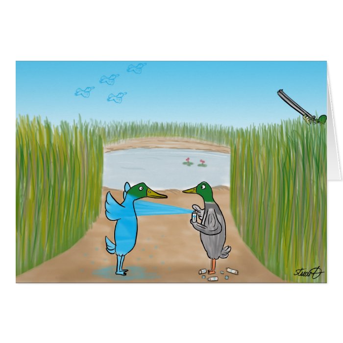 Funny Birthday Card For Duck Hunters