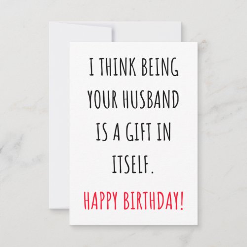Funny Birthday card for her wife women
