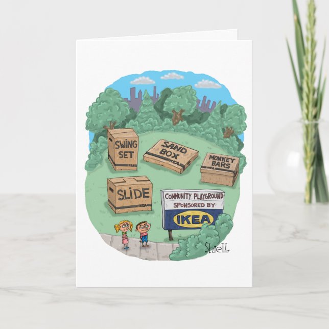 Funny Birthday Card for Ikea and DIY fans. (Front)