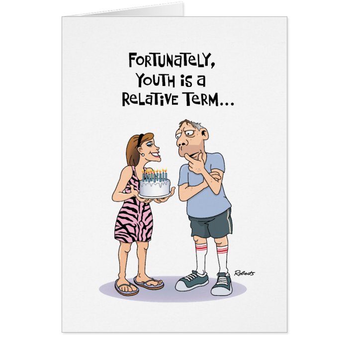 Funny Birthday Card for Middle Aged Guy