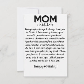 funny birthday card for mum