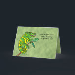 Funny Birthday Card for Old Man Lizard Joke Custom<br><div class="desc">This funny greeting card has a cartoon chameleon asking how you know when a lizard is old on the cover. Inside there is a reptile pun about aging and some older…issues. ----- This is perfect for an old man, husband, boyfriend, or good friend. Perfect for a reptile, lizard or animal...</div>
