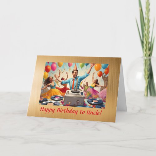 Funny Birthday Card For Uncle