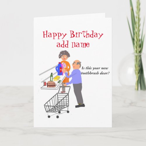 Funny Birthday card fully customizable