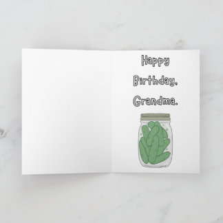 Funny birthday card - Grandma's Birthday
