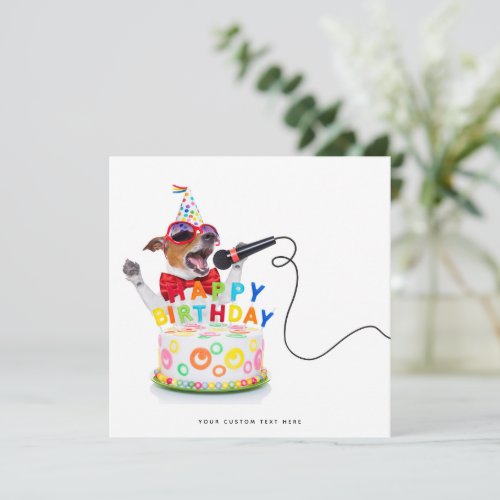 Funny Birthday Card _ Jack Russel Dog Card