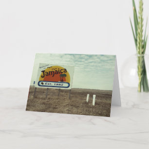 Funny Birthday Card Jamaica Beach Paradise