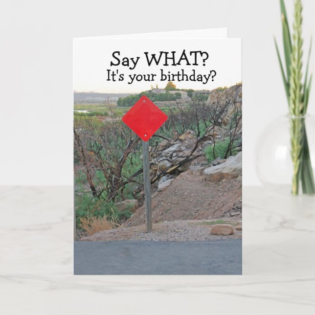 Funny Birthday Card-Men's Birthday Card (Front)