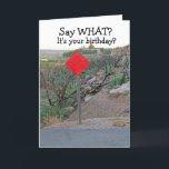 Funny Birthday Card-Men's Birthday Card<br><div class="desc">This happy birthday card is sure to please any man who receives it. Funny birthday cards are not easy to find -- especially cards for men -- and the funny birthday wishes in this card will bring a smile. The outside features a dead end road, and the inside says, "Well,...</div>