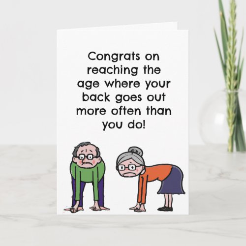 Funny Birthday Card Old Age
