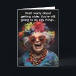Funny Birthday Card Old Age<br><div class="desc">A funny birthday card joking about age. Sure to get them to laugh.</div>