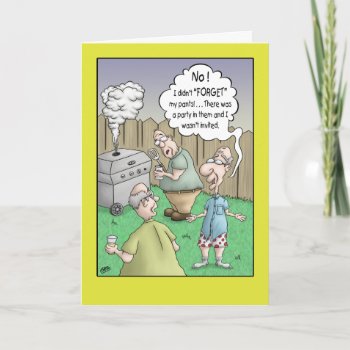 Funny Birthday Card: Party Pants Card by nopolymon at Zazzle